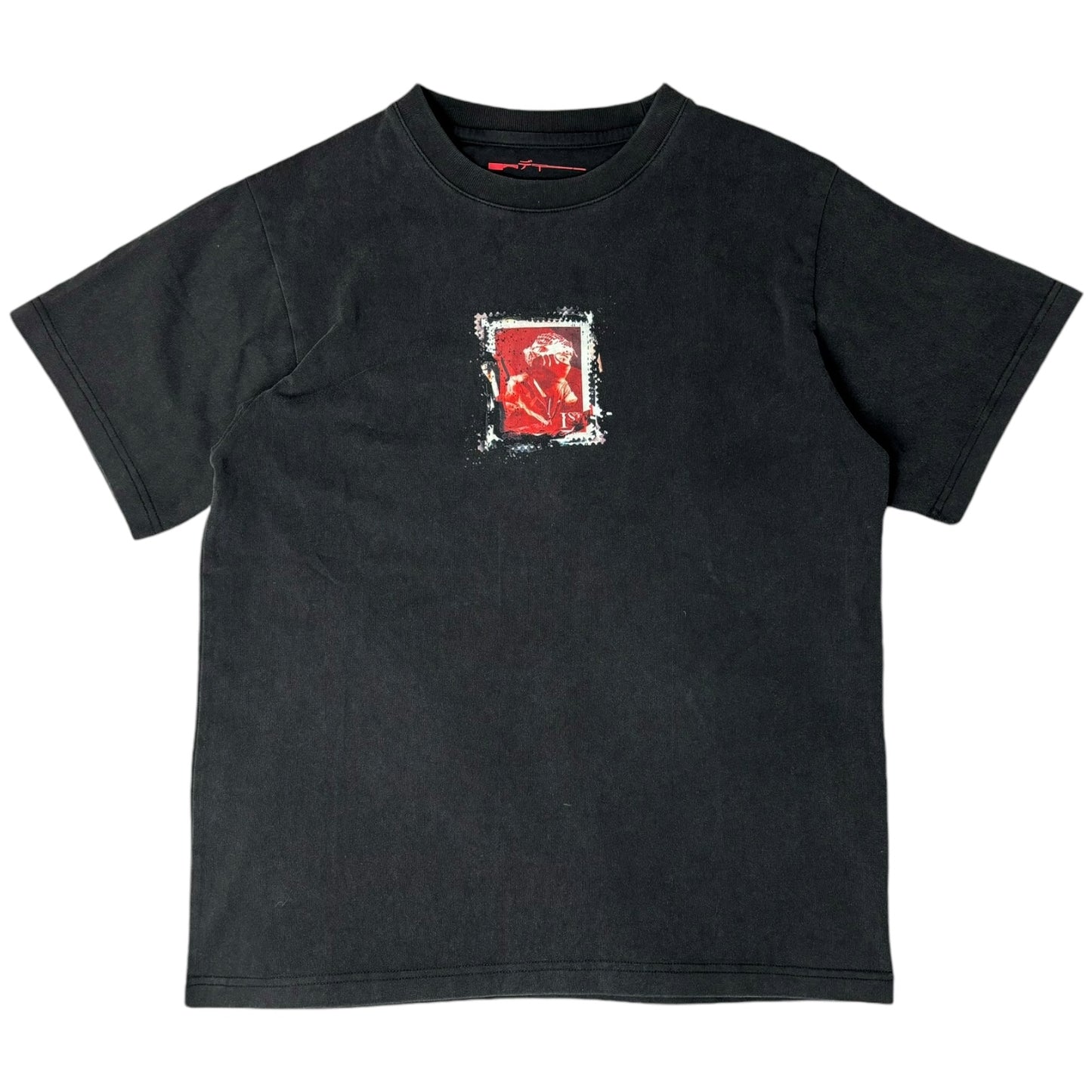 Gutter Heavyweight Stamp Tee in Black