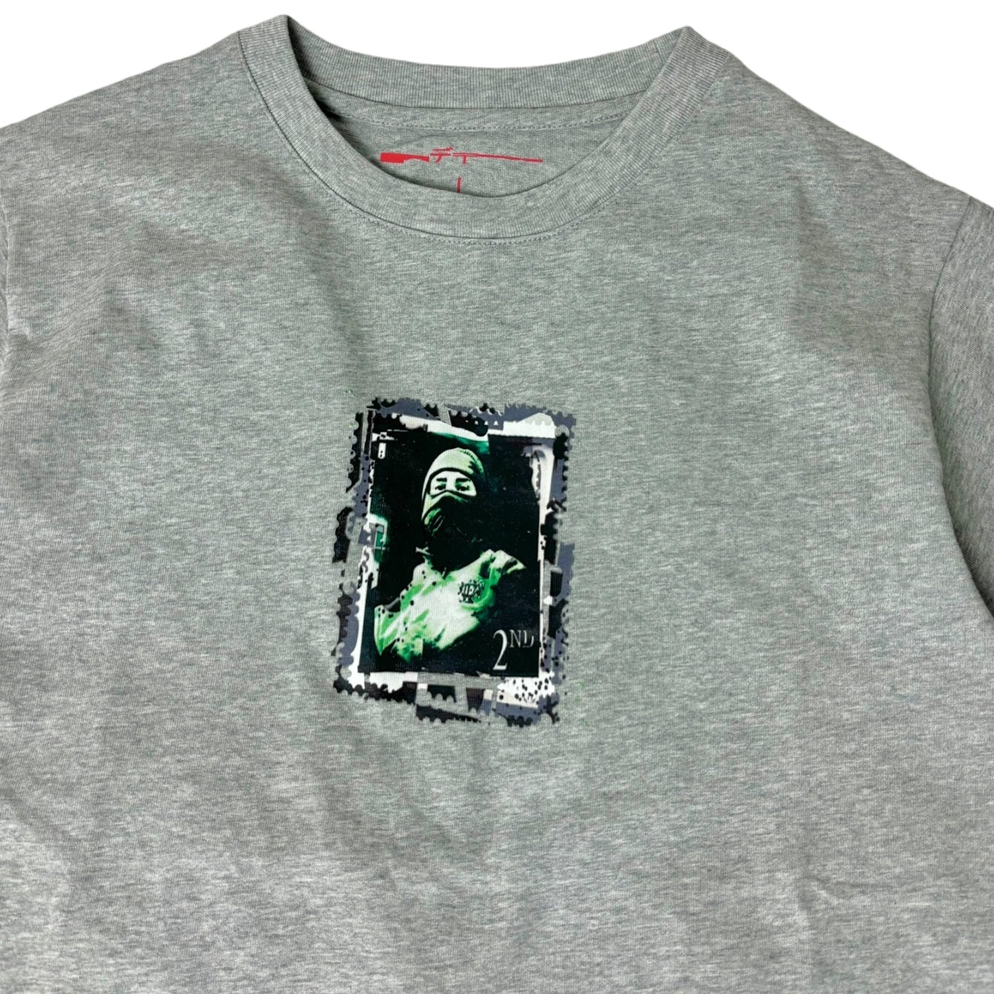 Gutter Heavyweight Stamp Tee in Grey